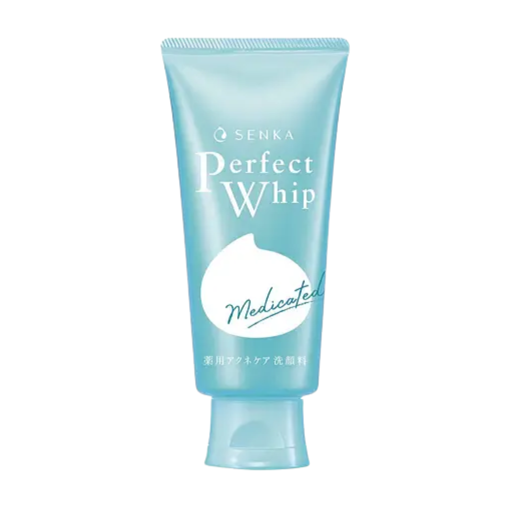 Senka Perfect Whip Medicated Acne Care, mint tube